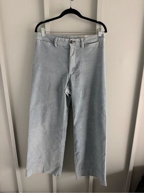 Gap Light Blue High Rise Wide Leg Corduroy Pants - Size 10